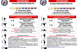 Stage préparatoire PG